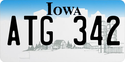 IA license plate ATG342