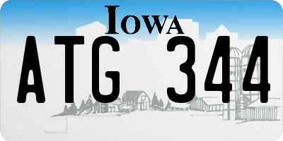 IA license plate ATG344