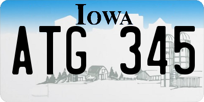 IA license plate ATG345