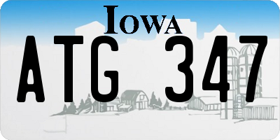 IA license plate ATG347