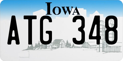 IA license plate ATG348
