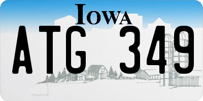 IA license plate ATG349