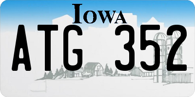 IA license plate ATG352