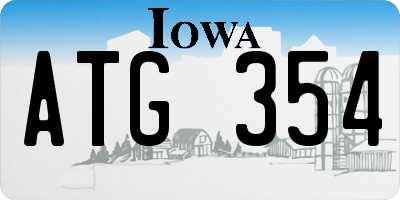 IA license plate ATG354