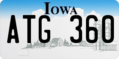 IA license plate ATG360