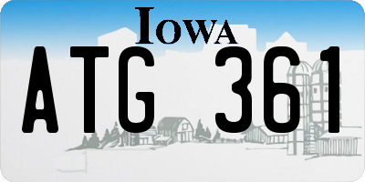 IA license plate ATG361