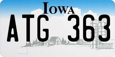 IA license plate ATG363