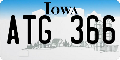 IA license plate ATG366