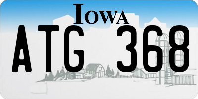 IA license plate ATG368