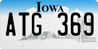 IA license plate ATG369
