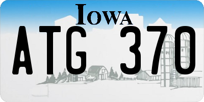 IA license plate ATG370