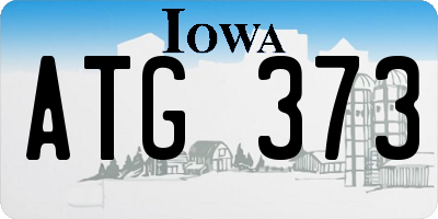 IA license plate ATG373