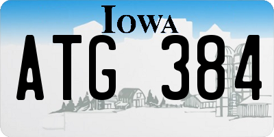 IA license plate ATG384