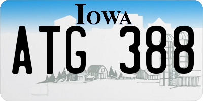 IA license plate ATG388
