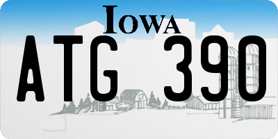 IA license plate ATG390