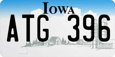 IA license plate ATG396