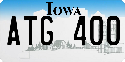 IA license plate ATG400