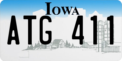 IA license plate ATG411