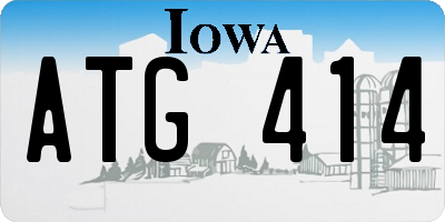 IA license plate ATG414