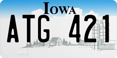 IA license plate ATG421