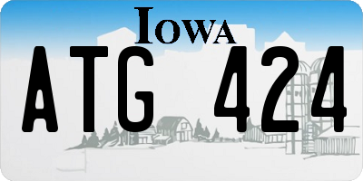 IA license plate ATG424