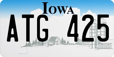 IA license plate ATG425