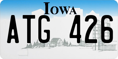 IA license plate ATG426