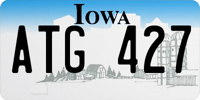 IA license plate ATG427