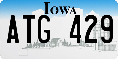 IA license plate ATG429