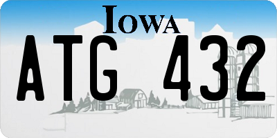 IA license plate ATG432
