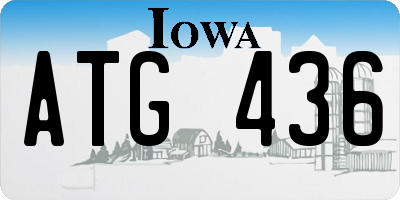 IA license plate ATG436