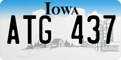 IA license plate ATG437
