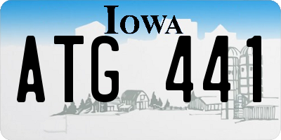 IA license plate ATG441
