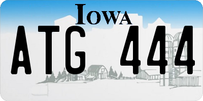 IA license plate ATG444