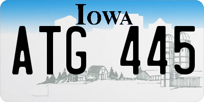 IA license plate ATG445