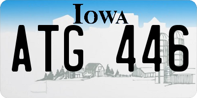 IA license plate ATG446