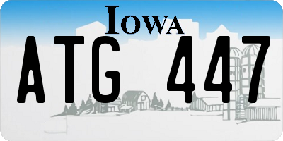 IA license plate ATG447