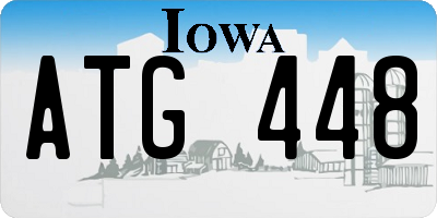 IA license plate ATG448