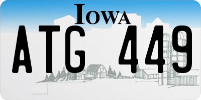 IA license plate ATG449