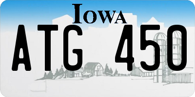 IA license plate ATG450