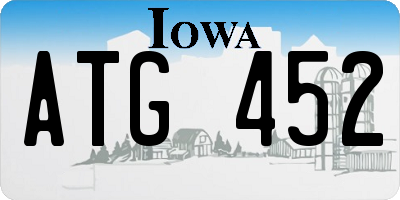 IA license plate ATG452