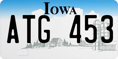 IA license plate ATG453