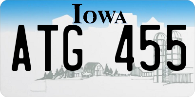 IA license plate ATG455