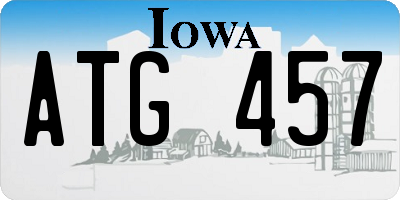 IA license plate ATG457