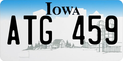 IA license plate ATG459