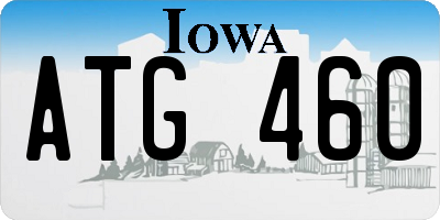 IA license plate ATG460