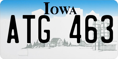 IA license plate ATG463