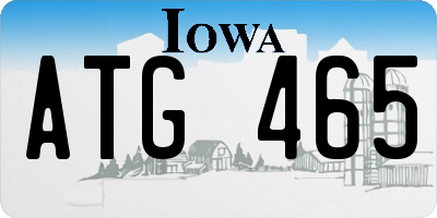 IA license plate ATG465