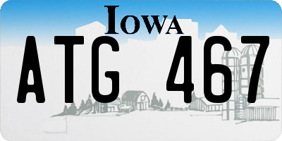 IA license plate ATG467