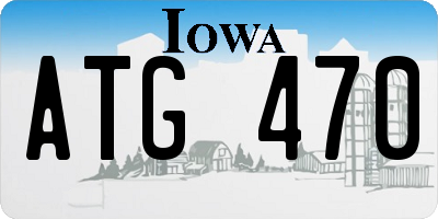 IA license plate ATG470